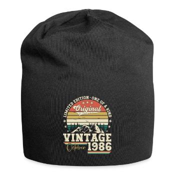 Original Octobre 1986 36th Birthday Gift Cool - Bonnet en jersey - noir - Devant