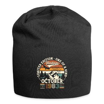 Original Octobre 1983 39th Birthday Gift Cool - Bonnet en jersey - noir - Devant