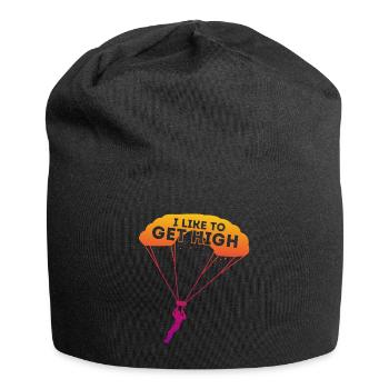 Fallschirmspringen Skydiving Base Jumping Sport - Jersey-Beanie - Schwarz - Vorne