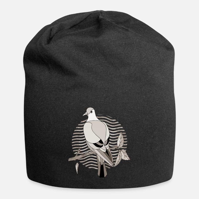Vogel - Jersey-Beanie - Schwarz