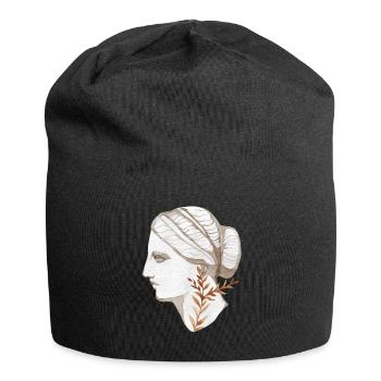 Kopffrau Aquarell Antikes Rom - Jersey-Beanie - Schwarz - Vorne