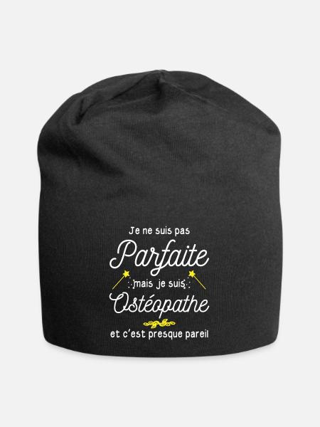pas parfaite mais Ostéopathe - Bonnet en jersey - noir