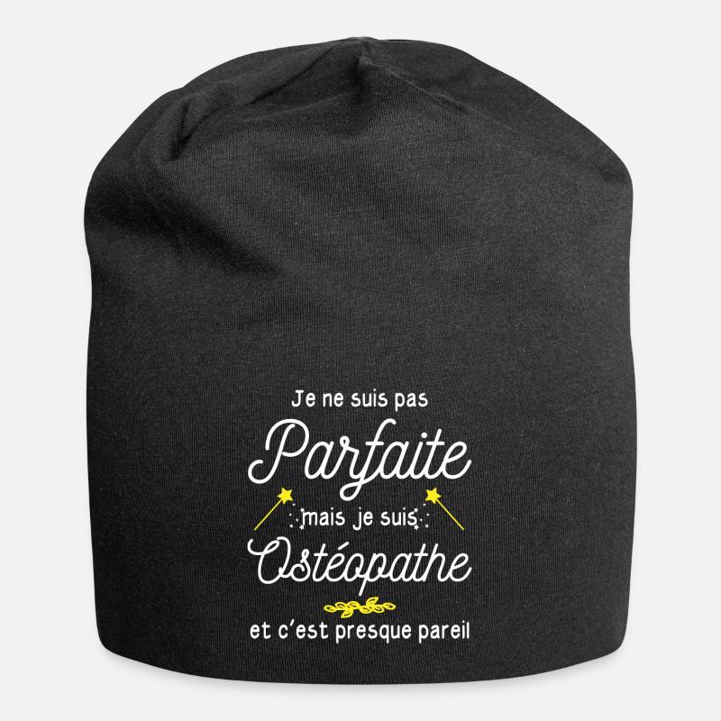 pas parfaite mais Ostéopathe - Bonnet en jersey - noir