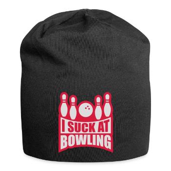 Je suis nul au bowling - Bonnet en jersey - noir - Devant
