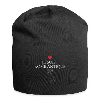 Je suis Rome antique blanc - Bonnet en jersey - noir - Devant