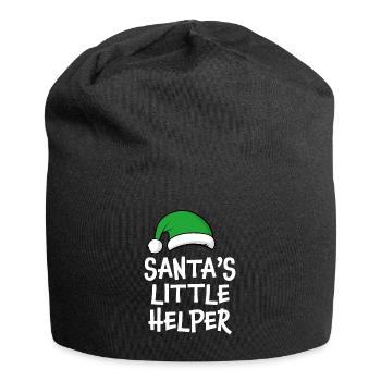 Santa's Little Helper - Jersey Beanie - black - Front