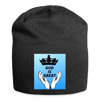 GOTT 4 - Jersey-Beanie - Schwarz - Vorne