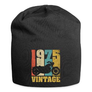 1975 Jahrgang Geburtstag Biker Motorrad Geschenk - Jersey-Beanie - Schwarz - Vorne