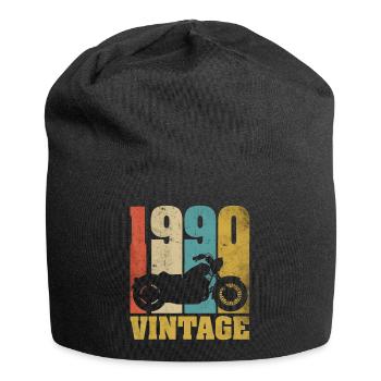 1990 Jahrgang Geburtstag Biker Motorrad Geschenk - Jersey-Beanie - Schwarz - Vorne