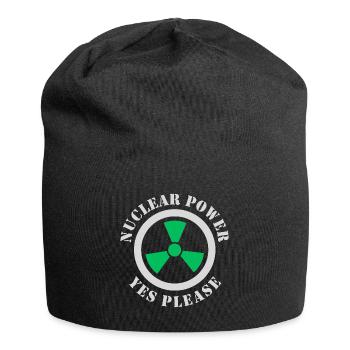 L’énergie nucléaire, oui s’il vous plaît, l’énergie nucléaire - Bonnet en jersey - noir - Devant