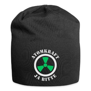 Atomkraft, Ja bitte - Jersey-Beanie - Schwarz - Vorne