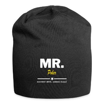 MR. souvent imité, jamais égalé Poker - Bonnet en jersey - noir - Devant