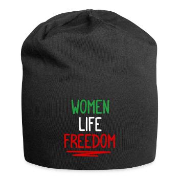 Liberté de vie de femme - Iran - Mahsa Amini - Bonnet en jersey - noir - Devant