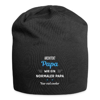 wie ein normaler Papa nur viel cooler Architekt - Jersey-Beanie - Schwarz - Vorne
