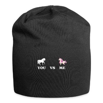 You Versus Me HORSE UNICORN - Jersey Beanie - black - Front