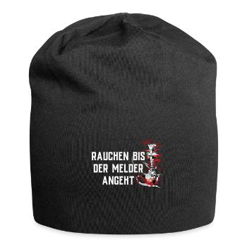 Shisha Geschenk für Wasserpfeife Shishabar Pfeife - Jersey-Beanie - Schwarz - Vorne