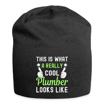 Klempner - Jersey-Beanie - Schwarz - Vorne