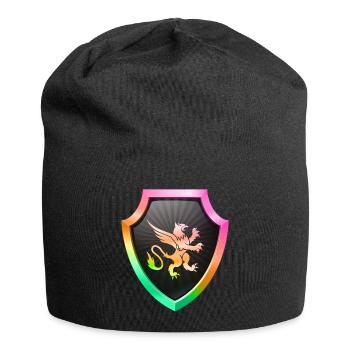 Logo du bouclier Emblème esports Sword Crest symbol lion - Bonnet en jersey - noir - Devant