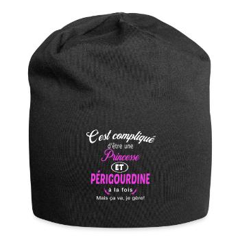 c'est compliqué princesse et Périgourdine - Bonnet en jersey - noir - Devant
