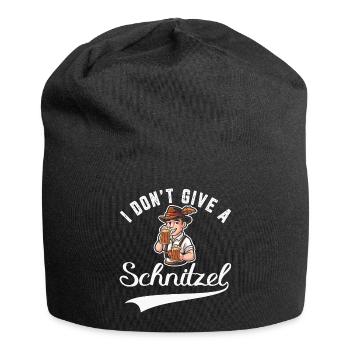 I don`t give a Schnitzel - Jersey-Beanie - Schwarz - Vorne