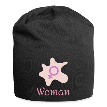 Woman - Jersey Beanie - black - Front