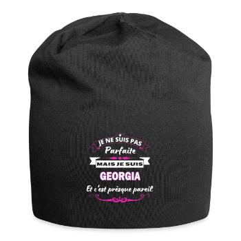 je ne suis pas Parfaite Georgia - Bonnet en jersey - noir - Devant