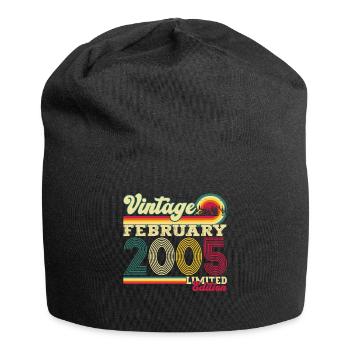 Année 2005 Février 18e anniversaire Cadeau homme - Bonnet en jersey - noir - Devant