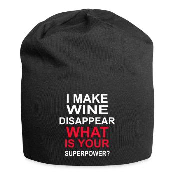 Beer Wine Whiskey Schnapps Alcohol - Jersey Beanie - black - Front