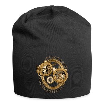 Steampunk Kürbis - Jersey-Beanie - Schwarz - Vorne