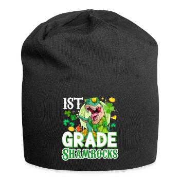 St Paddy's St Patricksday St Patrick Day - Jersey Beanie - black - Front