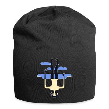 The man upside down - Jersey Beanie - black - Front