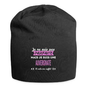 Je ne suis pas parfaite Auvergnate - Bonnet en jersey - noir - Devant