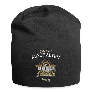 Freiburg, Münsterplatz, Alte Wache - Jersey-Beanie - Schwarz - Vorne