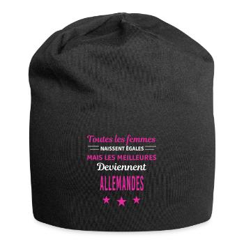 femmes naissent les meilleurs Allemandes - Bonnet en jersey - noir - Devant