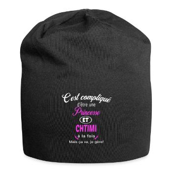 c'est compliqué princesse et chtimi - Bonnet en jersey - noir - Devant