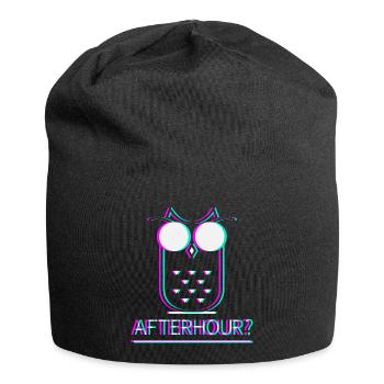 Afterhour Techno Raver Electro Rave Musik Club - Jersey-Beanie - Schwarz - Vorne