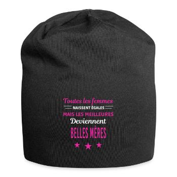 femmes naissent les meilleurs belles mères - Bonnet en jersey - noir - Devant