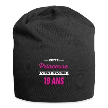 Cette Princesse vient d'avoir 19 ans - Bonnet en jersey - noir - Devant