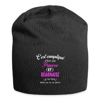 c'est compliqué princesse et Béarnaise - Bonnet en jersey - noir - Devant