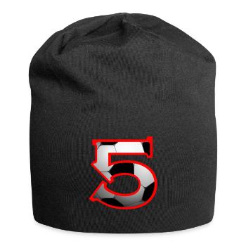 Fußball Soccer - Jersey-Beanie - Schwarz - Vorne