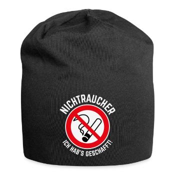 Nichtraucher – Ich Hab’s Geschafft! (3C / W) - Jersey-Beanie - Schwarz - Vorne