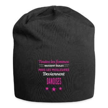 femmes naissent les meilleurs Danoises - Bonnet en jersey - noir - Devant