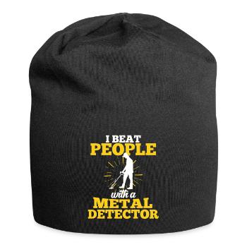 Schatzsuche Metalldetektor Geocaching Schatz - Jersey-Beanie - Schwarz - Vorne