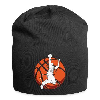 Basketball Basketballer - Jersey-Beanie - Schwarz - Vorne