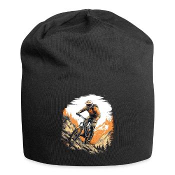 Radfahrer Downhill MTB Mountainbike Rad - Jersey-Beanie - Schwarz - Vorne