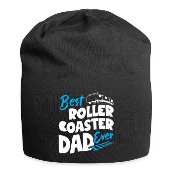 Best Roller Coaster Dad Ever - Jersey-Beanie - Schwarz - Vorne
