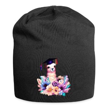 Bachelor School Leaving Certificate Alpaca Studies Graduate - Jersey Beanie - black - Front