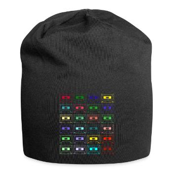 Audio Kassette | Musik, Old School, Retro - Jersey-Beanie - Schwarz - Vorne