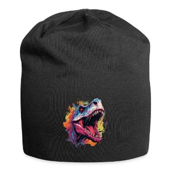 Conception de dinosaures dinosaures - Bonnet en jersey - noir - Devant