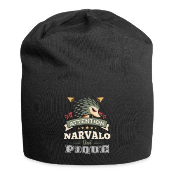 Narvalo Qui Pique - Niglo Enervé - Bonnet en jersey - noir - Devant